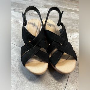 Brand new Clark’s wedges. Size 11w